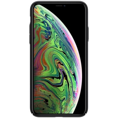 Appe iPhone 11 „Nillkin“ Frosted Shield Logo melns plastika apvalks | vacins.lv