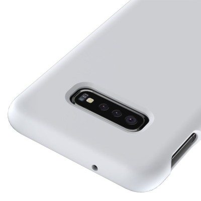 Samsung Galaxy S10e „Shell“ (TPU) твердый силиконовый чехол - белый | Vacins.lv