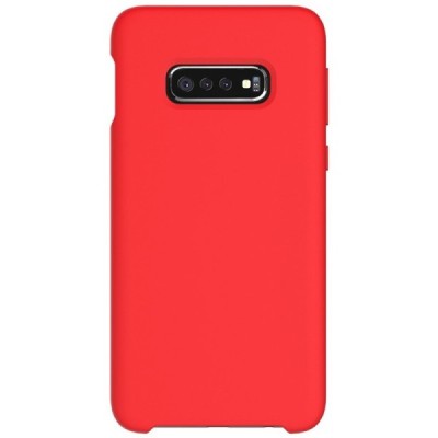 Samsung Galaxy S10e „Shell“ cieta silikona (TPU) sarkans vāciņš, apvalks | Vacins.lv