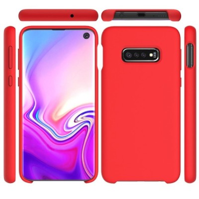 Samsung Galaxy S10e „Shell“ (TPU) твердый силиконовый чехол - красный | Vacins.lv