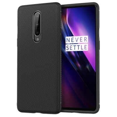 OnePlus 8 твердый силиконовый чехол (TPU) - чёрный | Vacins.lv
