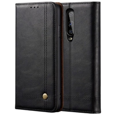 Deluxe OnePlus 8 чёрный кожаный чехол-книжка | Vacins.lv