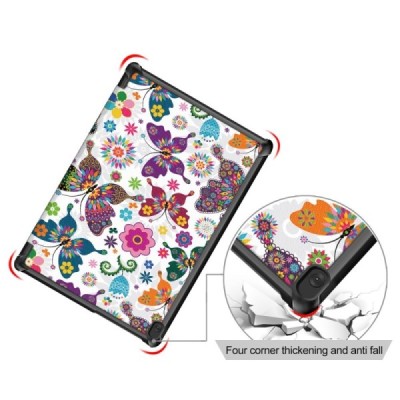 Lenovo Tab M10 10.1" (TB-X605F, X605L, X505F, X505L) atvēramais „Butterflies“ krāsains maciņš | Vacins.lv
