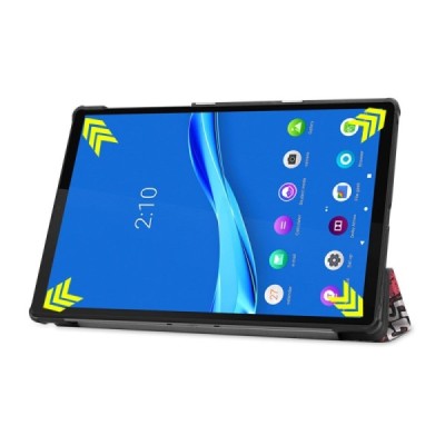 Lenovo Tab M10 Plus 10.3" (TB-X606F) atvēramais „Street Art“ krāsains maciņš | Vacins.lv