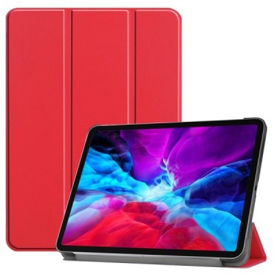 Apple iPad Pro 12.9 (2020, 4 поколение) красный кожаный чехол-книжка (складной) | Vacins.lv