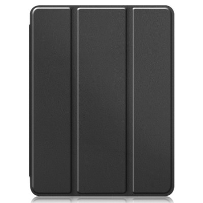 Apple iPad Pro 12.9 (2022 / 2021 / 2020, 2018) atvēramais melns maciņš - maks ar vietu, kur ielikt stylus | Vacins.lv