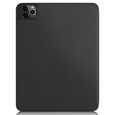 Apple iPad Pro 12.9 (2022 / 2021 / 2020, 2018) atvēramais melns maciņš - maks ar vietu, kur ielikt stylus | Vacins.lv