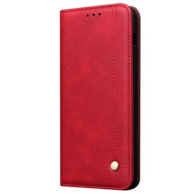 Deluxe Huawei Honor 20 (Nova 5T)  красный кожаный чехол-книжка | Vacins.lv