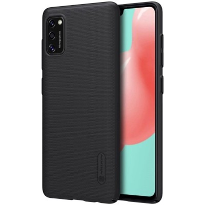 Samsung Galaxy A41 „Nillkin“ Frosted Shield черный пластиковый чехол | Vacins.lv