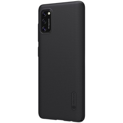 Samsung Galaxy A41 „Nillkin“ Frosted Shield черный пластиковый чехол | Vacins.lv