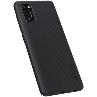 Samsung Galaxy A41 „Nillkin“ Frosted Shield черный пластиковый чехол | Vacins.lv