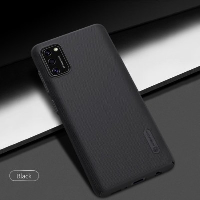 Samsung Galaxy A41 „Nillkin“ Frosted Shield черный пластиковый чехол | Vacins.lv