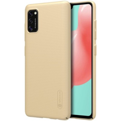 Samsung Galaxy A41 „Nillkin“ Frosted Shield золотой пластиковый чехол | Vacins.lv