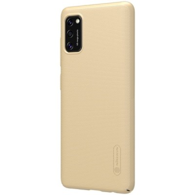 Samsung Galaxy A41 „Nillkin“ Frosted Shield золотой пластиковый чехол | Vacins.lv