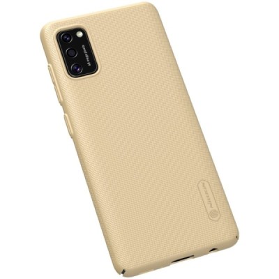 Samsung Galaxy A41 „Nillkin“ Frosted Shield золотой пластиковый чехол | Vacins.lv