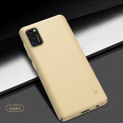 Samsung Galaxy A41 „Nillkin“ Frosted Shield золотой пластиковый чехол | Vacins.lv