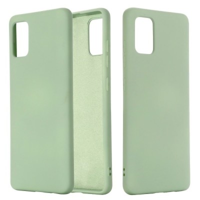 Samsung Galaxy A51 (A515) „Shell“ cieta silikona (TPU) zaļš apvalks, vaciņš | Vacins.lv