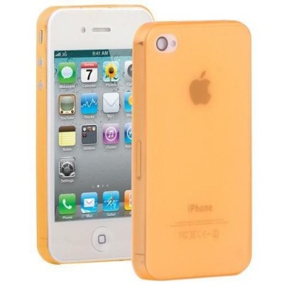 Ploniausias pasaulyje oranžinis Apple iPhone 4S dėklas (dėkliukas) / Priedai.lt
