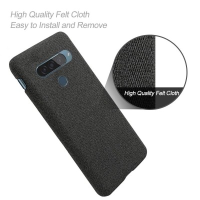 LG G8s Thinq KSQ Cloth melns apvalks | vacins.lv