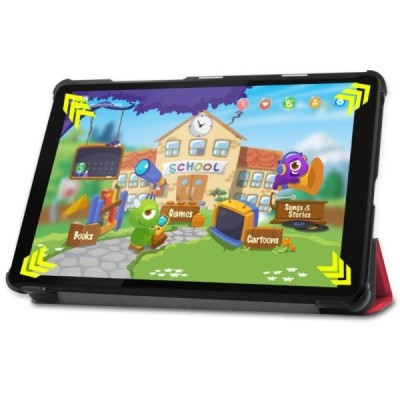 Lenovo Tab M8 8" красный кожаный чехол-книжка (складной) | Vacins.lv