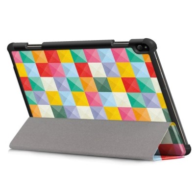 Lenovo Tab P10 (TB-X705F) „Cubes“ atvēramais krāsains maciņš | Vacins.lv