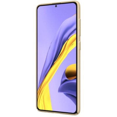 Samsung Galaxy A71 (A715) Nillkin Frosted Shield zelta apvalks | vacins.lv
