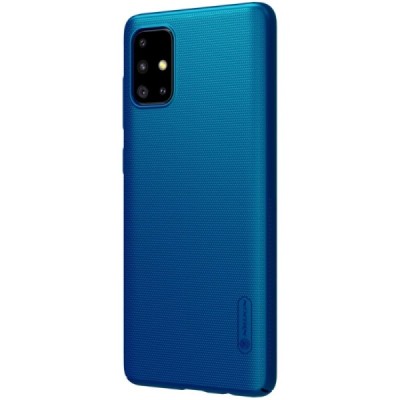 Samsung Galaxy A71 (A715) Nillkin Frosted Shield синий пластиковый чехол | Vacins.lv