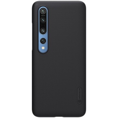 Xiaomi Mi 10 (Mi 10 Pro) Nillkin Frosted Shield melns plastmasas apvalks | vacins.lv