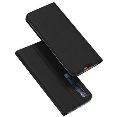 „Dux Ducis“ Skin серии Xiaomi Mi 10 (10 Pro) чёрный кожаный чехол-книжка | Vacins.lv