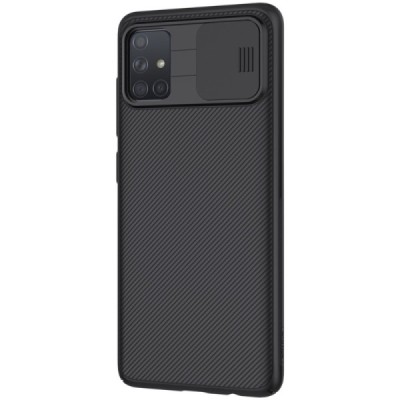 Samsung Galaxy A71 (A715) Nillkin CamShield melns apvalks | vacins.lv