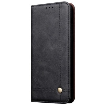 Deluxe Huawei P30 чёрный кожаный чехол-книжка | Vacins.lv