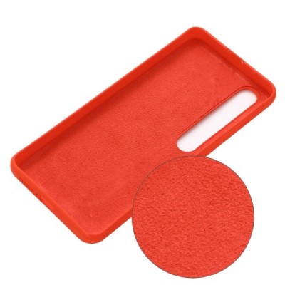 Xiaomi Mi 10 (10 Pro) Shell cieta silikona (TPU) sarkans apvalks | vacins.lv