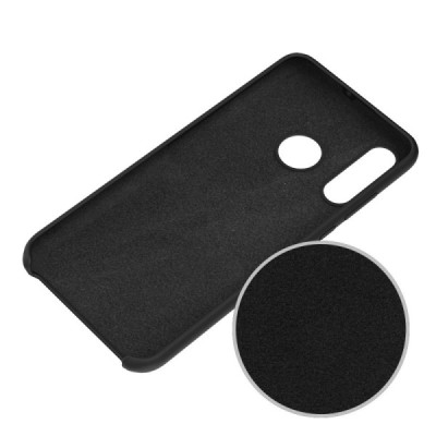 Huawei P30 Lite Shell cieta silikona (TPU) melns apvalks | vacins.lv