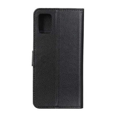 Samsung Galaxy A41 (A415) открываемый чёрный кожаный чехол - книжка | Vacins.lv