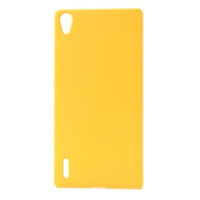 Huawei Ascend P7 plastmasas dzeltens futrālis / Vacins.lv