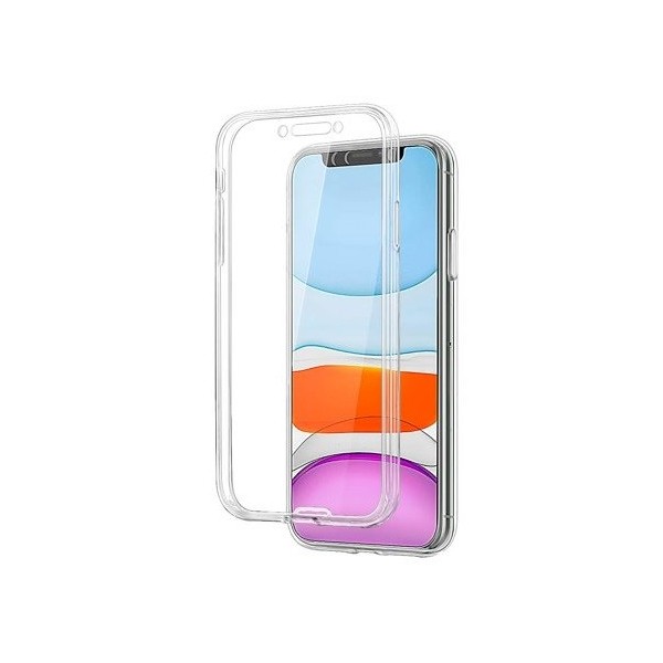 Pilnīgi aizsedzams TPU apvalks - dzidrs (iPhone 11)