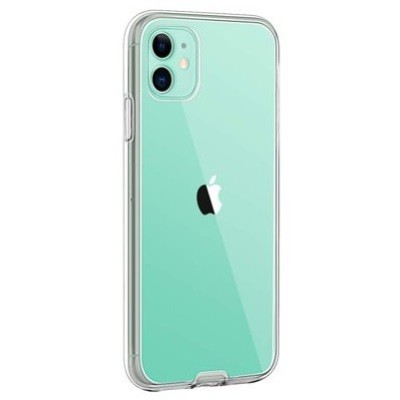 Apple iPhone 11 dzidrs (caurspīdīgs) aizsedzams cieta silikona TPU pasaulē planākais apvalks | Vacins.lv
