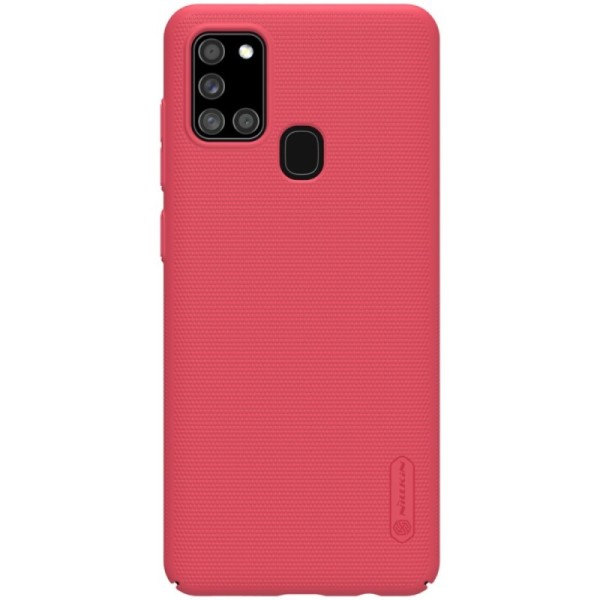 Чехол „Nillkin“ Frosted Shield – красный (Galaxy A21s)