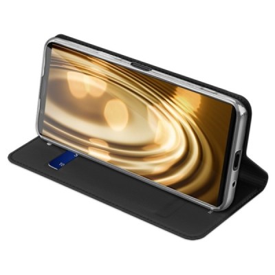 „Dux Ducis“ Skin серии Sony Xperia 1 II чёрный кожаный чехол-книжка | Vacins.lv