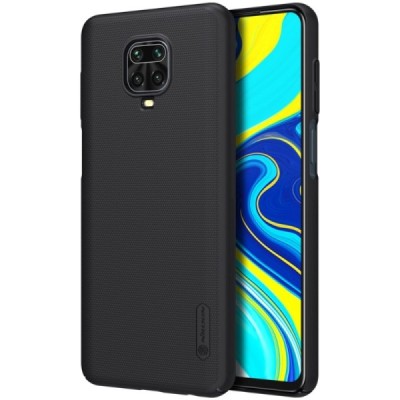 Xiaomi Redmi Note 9 Pro „Nillkin“ Frosted Shield черный пластиковый чехол | Vacins.lv
