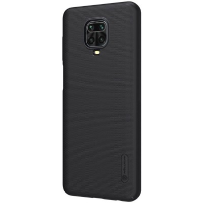 Xiaomi Redmi Note 9 Pro „Nillkin“ Frosted Shield черный пластиковый чехол | Vacins.lv