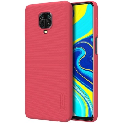 Xiaomi Redmi Note 9 Pro „Nillkin“ Frosted Shield красный пластиковый чехол | Vacins.lv