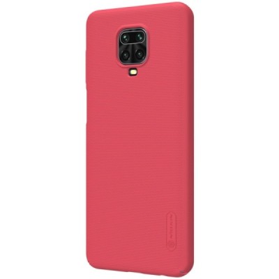 Xiaomi Redmi Note 9 Pro „Nillkin“ Frosted Shield красный пластиковый чехол | Vacins.lv