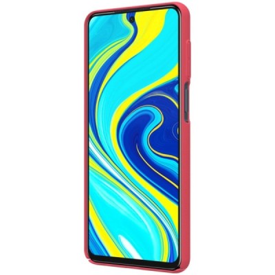 Xiaomi Redmi Note 9 Pro „Nillkin“ Frosted Shield красный пластиковый чехол | Vacins.lv