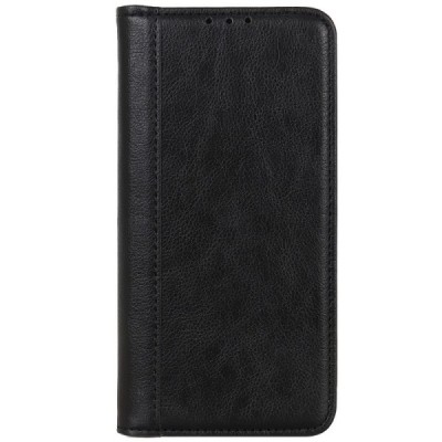 Xiaomi Redmi Note 9 „Split“ чёрный кожаный чехол-книжка | Vacins.lv