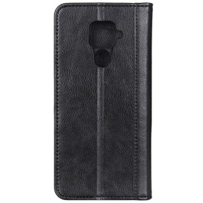 Xiaomi Redmi Note 9 „Split“ чёрный кожаный чехол-книжка | Vacins.lv