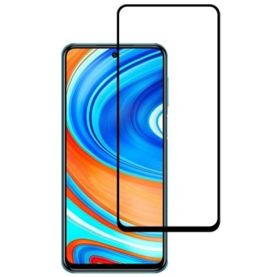 Xiaomi Redmi Note 9s (Note 9 Pro) Mocolo Tempered Glass melns ekrāna aizsargstikls | Vacins.lv