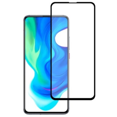 Xiaomi Poco F2 Pro Mocolo Tempered Glass melns ekrāna aizsargstikls | Vacins.lv