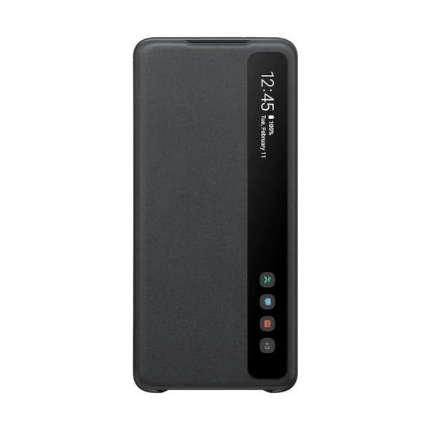 „Samsung“ Smart Clear View Cover atvērams maciņš - melns (Galaxy S20+)