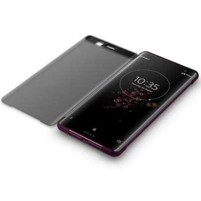 Sony Xperia XZ3 оригинальный Style Cover Touch чёрный кожаный чехол | Vacins.lv